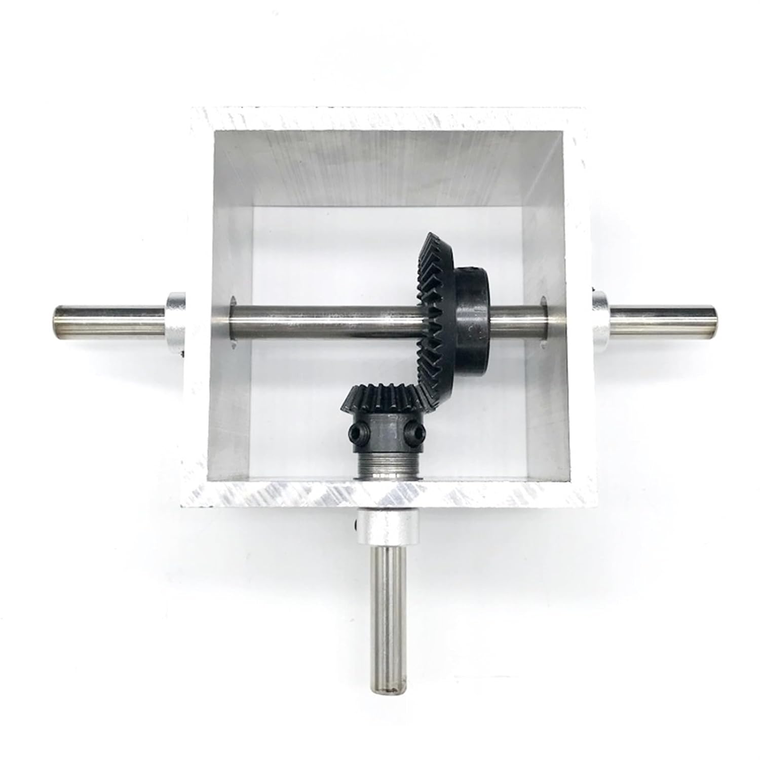 Miter Transmission 1pcs 8mm Shaft 90-Degree Bevel Gearbox 1 Ratio 2 Right Angle Bevel Gear Reversing Gearbox Miniature Mechanical Corner Reducer Pinion Mechanical