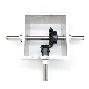 Angle Drive 1pcs 8mm Shaft 90-Degree Bevel Gearbox 1 Ratio 2 Right Angle Bevel Gear Reversing Gearbox Miniature Mechanical Corner Reducer Gearbox Pinion