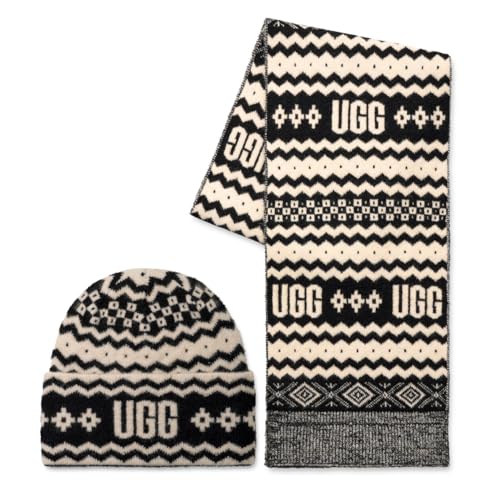 UGG Women's Isle Set, Black Multi, One Size