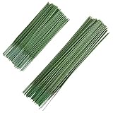 100 Stück 17 cm und 25 cm grüne Blumendrahtstäbe Kunststoff Blumenstiele künstliche Blumenstiele...