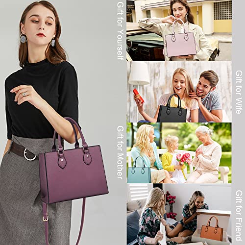 Chicarousal Crossbody Purses And Handbags For Women Pu Leather Tote Top Handle Satchel Shoulder Bags (Liz Purple) #TOP7
