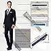 WAINIS 16 PCS Tie Bar Clip, Tie Tack Pins Tie Clips for Men Father's Day Silver Necktie Bar Pinch Clip Set Metal Clasps Business Professional Fashion Designs
