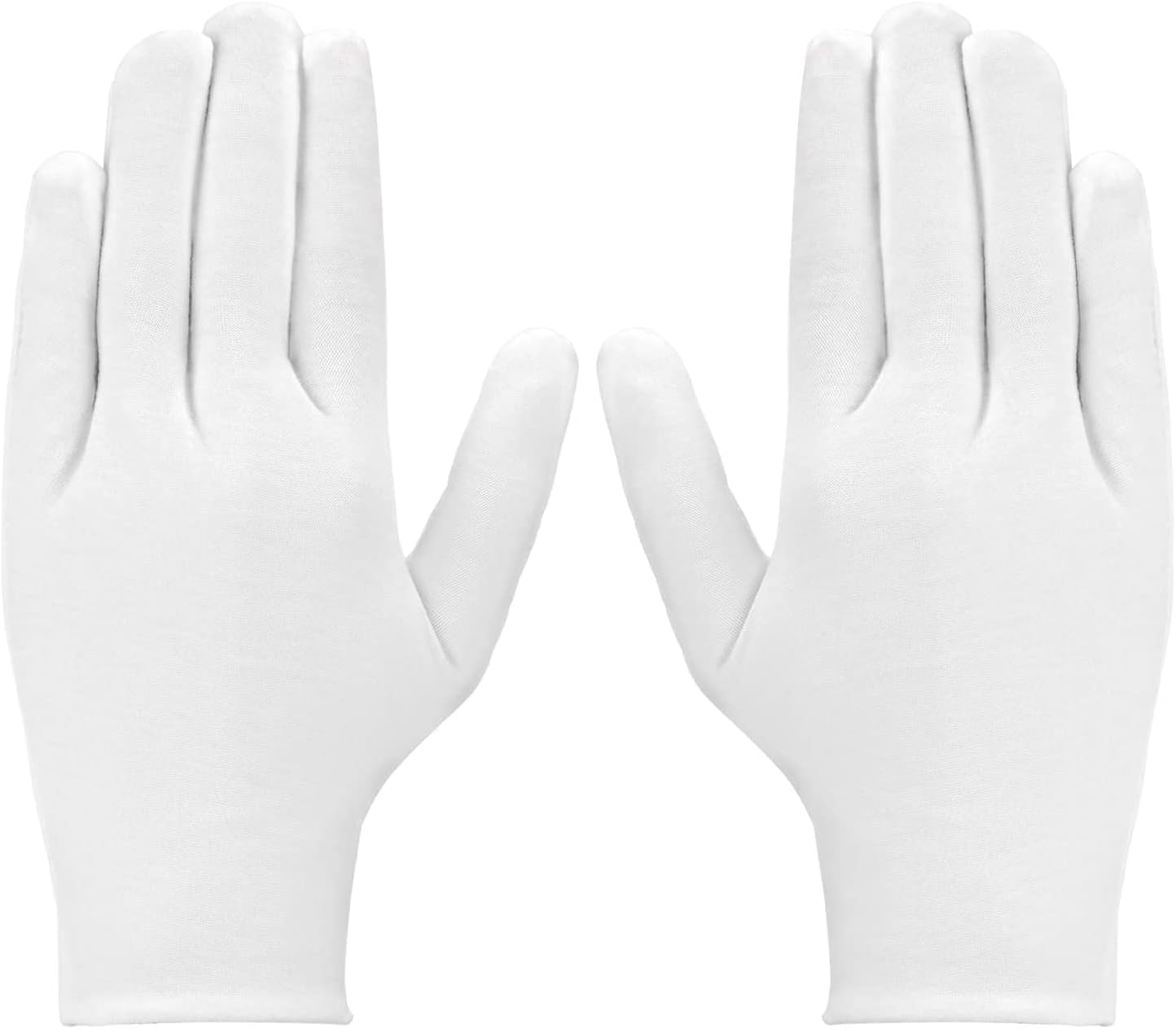LUTER 3 Pairs of White Cotton Gloves for Eczema, Dry Hands, Hydration, Cleaning Silver Suits for Coin Jewellery