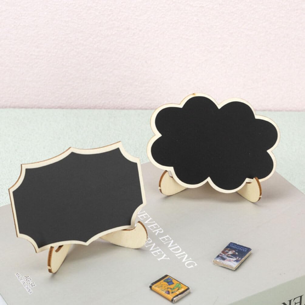 MAGICLULU 10pcs Mini Chalkboard Signs for Parties Decorative Memo Boards Small Message Boards for Weddings Birthdays Events Easy to Write Reusable Creative Home Office