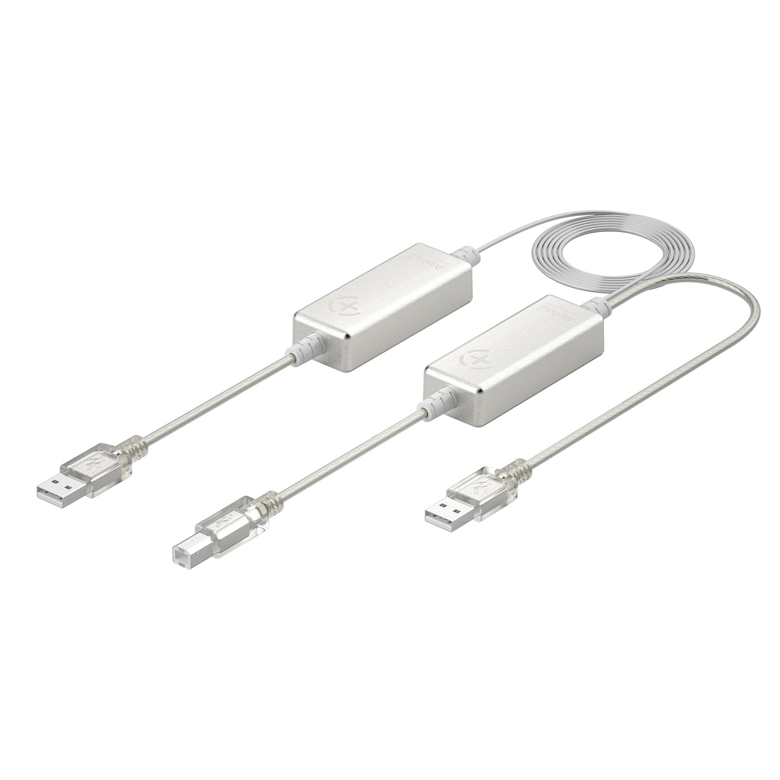 FIBBR HiFi USB-Audiokabel 3M, AOC USB A-B Glasfaserkabel für Musikliebhaber, HiFi-Decoder, Externe Soundkarten, Aktiven Audio, USB-Audiogeräte Decoder DAC Anschlusskabel