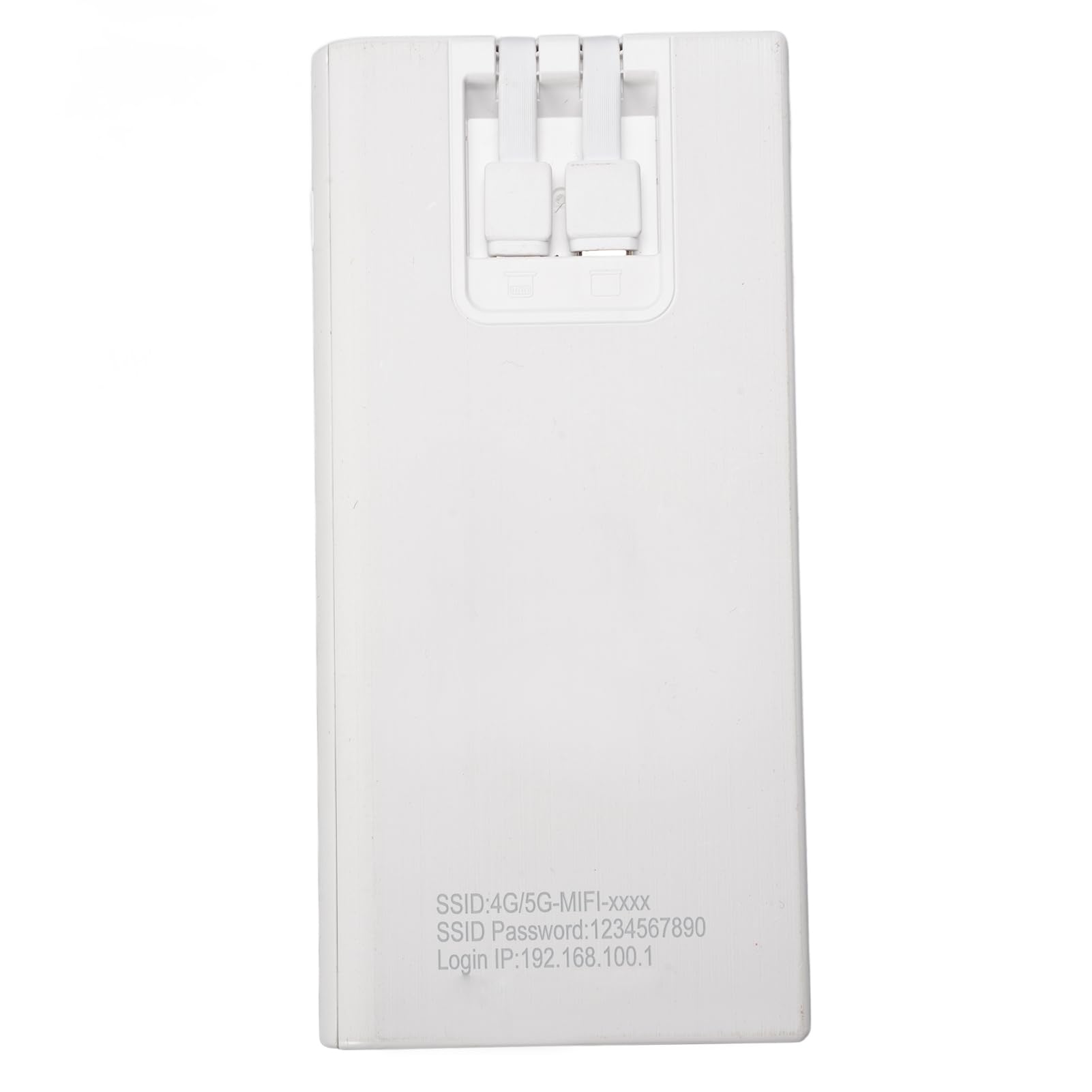 Generic Mobilny Router z Hotspotem 4G LTE Wydajny Bezprzewodowy Router z Gniazdem Karty SIM 300 Mb/s Wbudowany Akumulator 10000 MAh do Gier w Podróży na świeżym Powietrzu ABS Biały 1 Jednostka