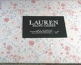 Lauren by Ralph Lauren 3 Piece Sheet Set Floral Design in Shades of Pink and Grey Green Twin