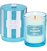 M&SENSE Ocean Water Scented Candles, Classic Size 8.8 oz Glitter Jar Candles, Holiday Candles Gif...