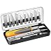 MulWark Exacto Knife Set | Craft Knife Kit | 16pc Precision Craft Hobby Kit with Razor Sharp Knives for Wood, Crafting, Leather, Scrapbooking & Modeling
