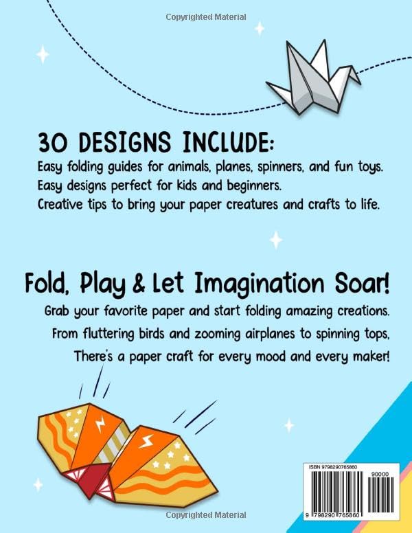 Everything Can Fly: Easy Step-by-Step Folding Instructions for Kids and Beginners with Animals, Planes, Spinners, and More to Fold and Fly image 3