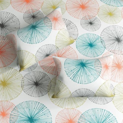 Image of Wakefit Cotton Fitted Bedsheet | 200 TC Elastic Fitted Sheet, King Bed Bedsheet Checkered With 2 Pillow Covers | Margaret - 75X72 Inches,Multi