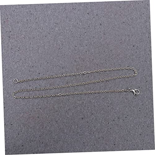 Coheali 12Pcs Necklace Chain Charm Jewelry Diy Making Accessory Women Necklace Chain Accessories Clavicle Chain Silver Short Jewelry Chain Necklace Chain Link #TOP4