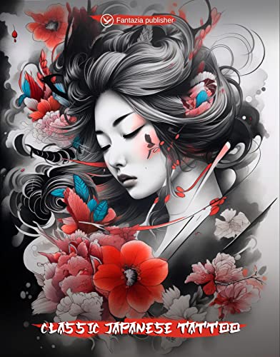 Traditional Japanese Tattoo : design book of 150 high quality detailed tattoo. Original artbook idea to design your Tattoos, for Professional and Amateur Artists (English Edition)