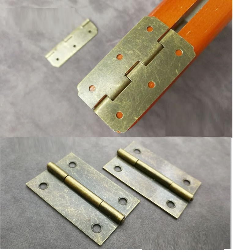 Cerniere per mobili, Cerniera for ante pieghevoli Confezione da 4/8 Scatola di legno in(8 Pack,5.6 * 3.2CM)