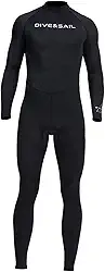 F Fityle Roupa de mergulho feminina e masculina proteção UV de corpo inteiro - para mergulho, snorkeling, surfe, pesca submarina - Preto - Adulto - Unissex - Nylon