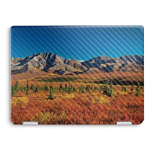Image of MightySkins Carbon Fiber Skin Compatible with HP Spectre x360 14 inch (2022) Full Wrap Kit - Denali Dreams | Protective, Durable Textured Carbon Fiber Finish | Easy to Apply | Made in The USA