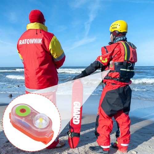 Rettungswestenlicht, Schwimmwesten Lichtlampe LED Rettungsweste Licht Seenotleuchte Notlicht Notleuchte Signalleuchte Rettungsleuchte Meerwasser Selbstbeleuchtung Lebensrettende Taschenlampe Orange
