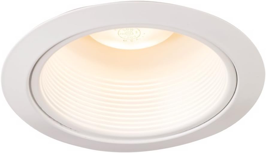 Juno Lighting 215W-WH 5-Inch Downlight Baffle White with White Trim