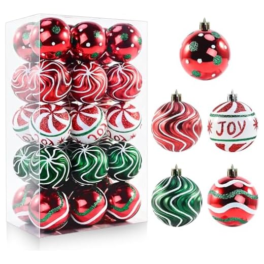 37+ Festive Christmas Room Decor Ideas to Transform Your Space 3 30PCS Christmas Balls Ornaments - 2.36" Red Green White Xmas Balls Decoration, Shatterproof Christmas Balls Ornaments for Christmas Tree, Painting & Glittering Hanging Ball for Party Event(Style-23)