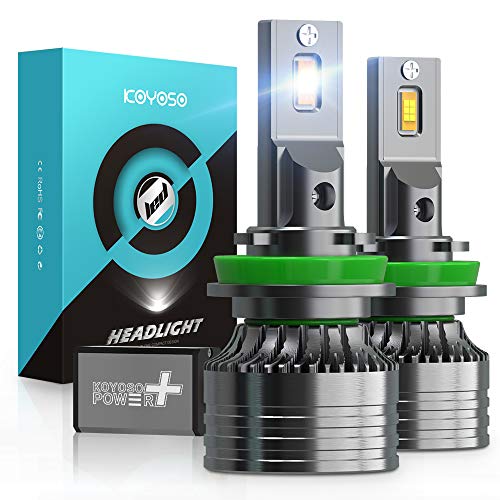 Lâmpadas H11 LED 16800 LM carros, KOYOSO 100 W lâmpada LED 6500K branco, DC 12 V