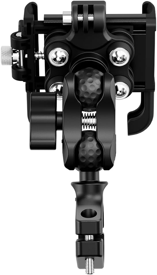 GUB P55 E-Bike Bicycle Motorcycle Scooter Suspension Quick Release Handlebar Phone Mount Universal Ball Adjustable Bike Phone Holder Black