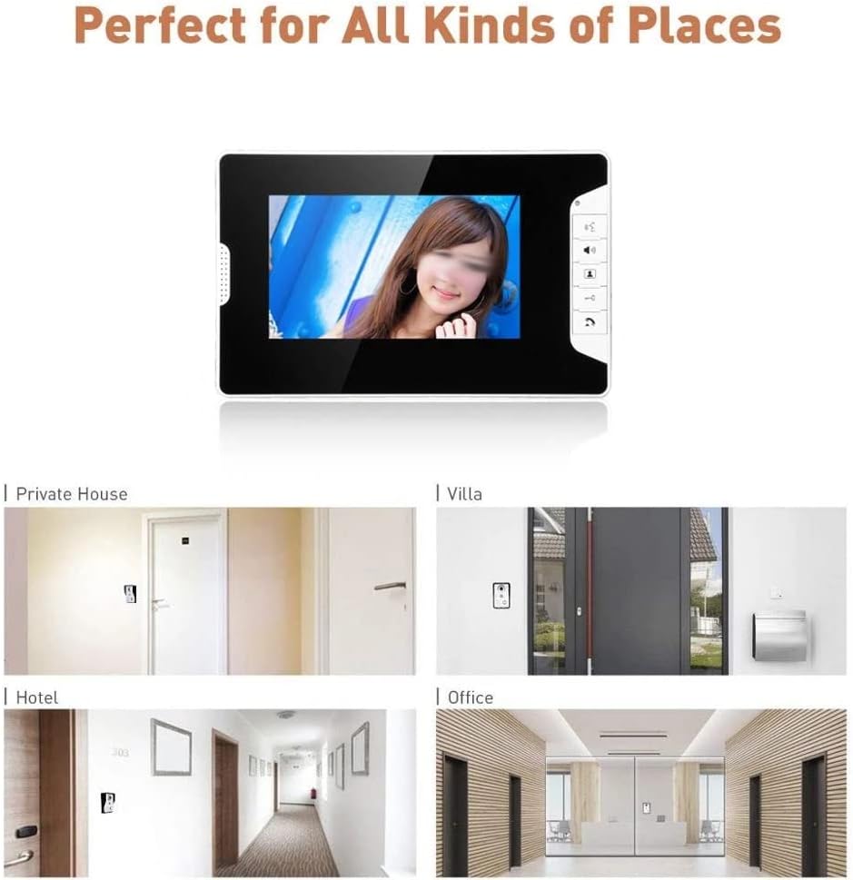 1080P Video Doorbell with Camera Intercom for Home Two Way Audio Remote Control Door Bell