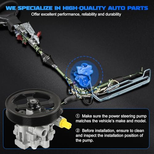 YOMALL Power Steering Pump 20-2402 for 2007 Sebring 2008 Sebring 2009 Sebring 2010 Sebring 2.4L & 2011-2014 chry-s-ler 200 2.4L, for 2009-2020 Journey 2.4L & 2007-2010 Cirrus 2.4L & 2008-2014 Avenger by YOMALL - Image 8