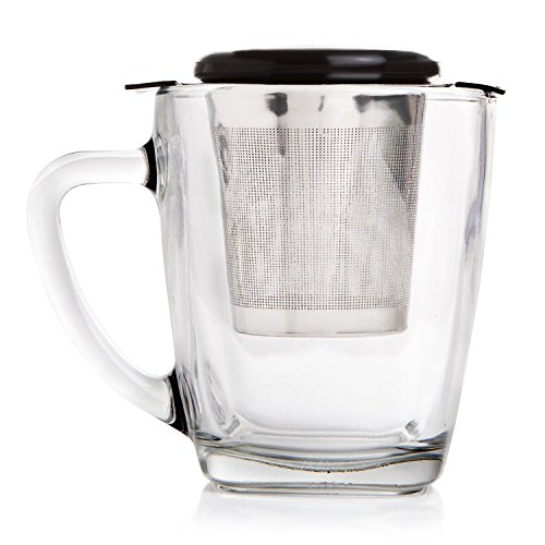 Extra Fine Mesh Tea Strainer, Loose Leaf Infuser Large Infuser Basket, Stainless Steel Filter