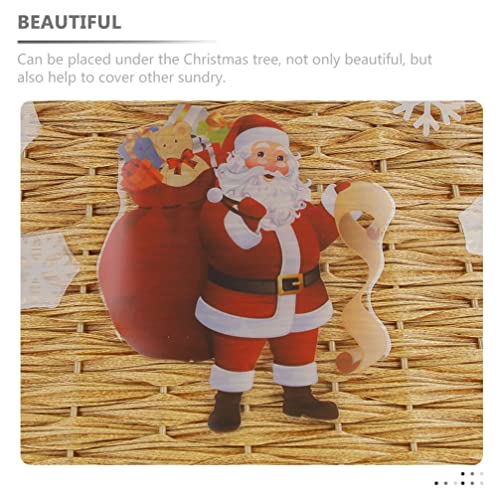 Angoily Rattan Christmas Tree Collar, Natural Woven Christmas Tree Ring, Christmas Tree Collars With 15Pcs Christmas Stickers For Artificial Trees And Holiday Christmas Tree Decoration (Brown) #TOP4