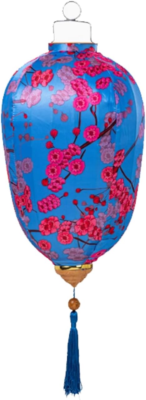Linterna Winter Melon Silk Lantern Plum Blossom Lantern Chinese Hanging Lantern Asia Japanese/Vietnamese Flower Lantern Lamp for Shop Yard Decor Farol