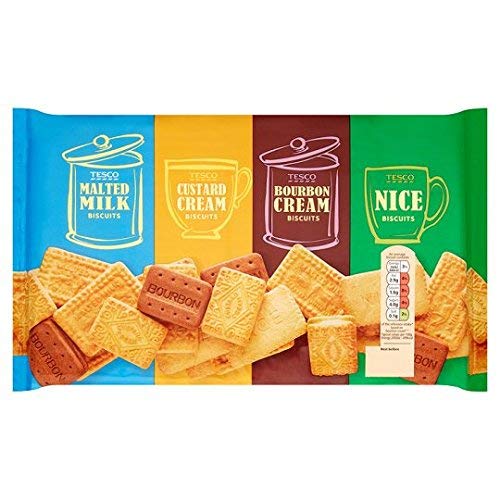 Tesco Lot de 2 boîtes à biscuits 700 g