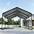 Yotila Heavy Duty Metal Carport Kit 12x20 FT, Rust-Resistant Galvanized Steel Frame Garage Canopy, All-Weather Shelter for Car, Boat & RV Storage