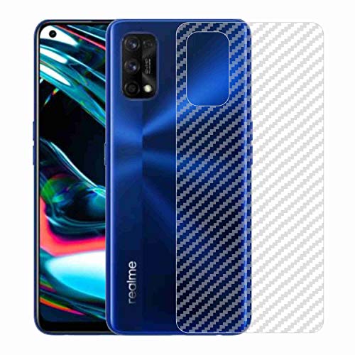 Image of Compatible with Oppo Realme 7 Pro Back Screen Protective Film Carbon Fiber Skin Transparent Screen Guard Sticker