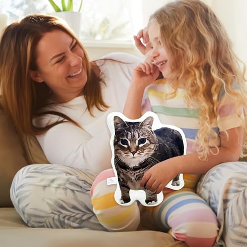 Coussin de chat en peluche douce oreiller décoratif de chambre