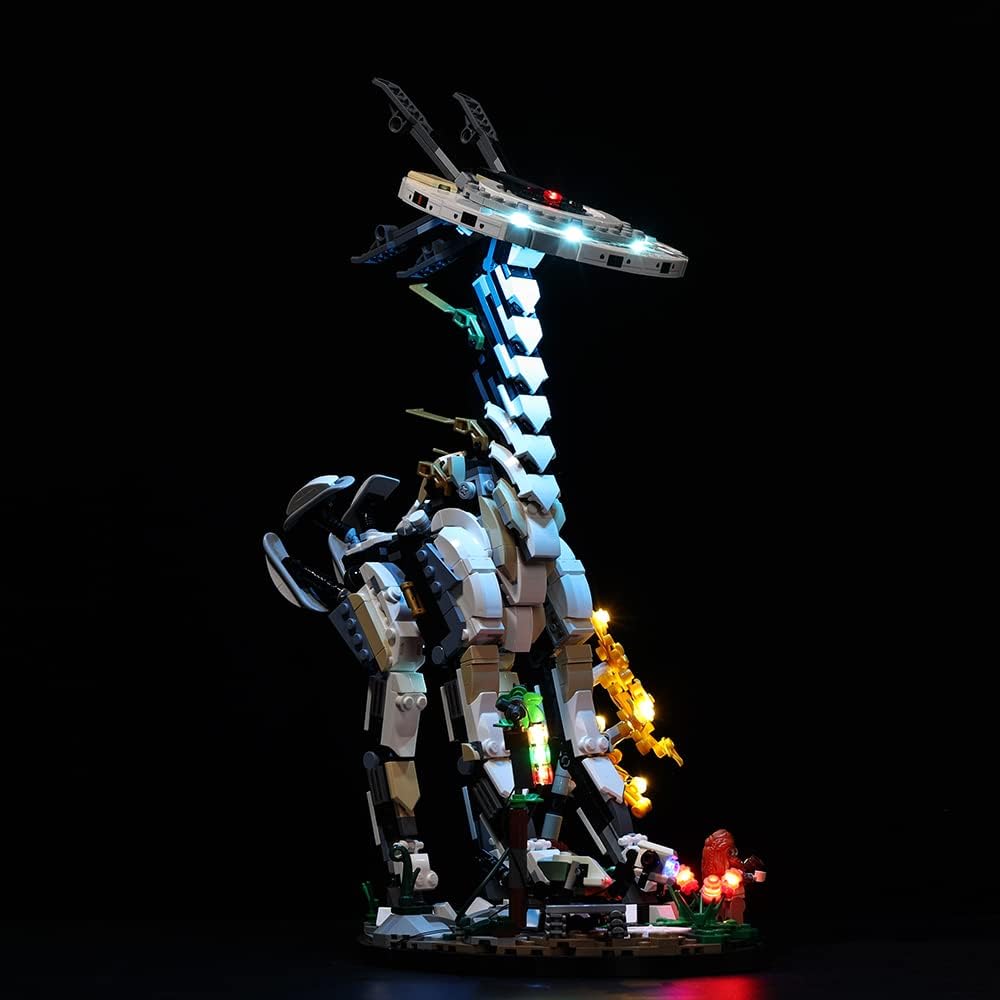 Kyglaring LED Light Kit Compatible with Lego Set 76989, Lighting Accessories Compatible with Horizon Forbidden West: Tallneck, Lights Only (Model Not Included), RC Version