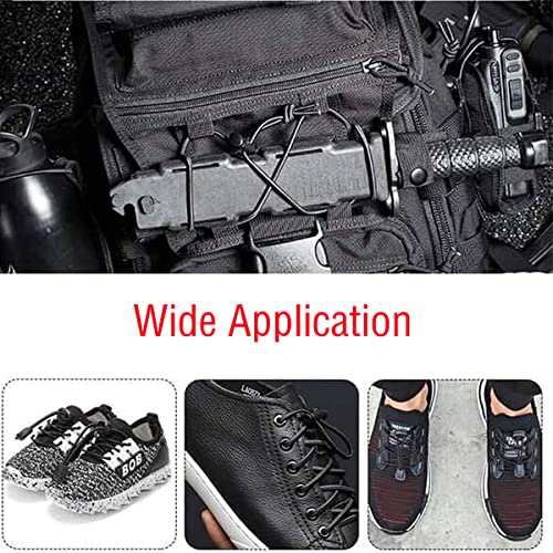TSKDKIT Plastic Cord Locks and Black Elastic Cord, 10m Bungee Cord with 30 pcs Drawstring Locks - Image 4