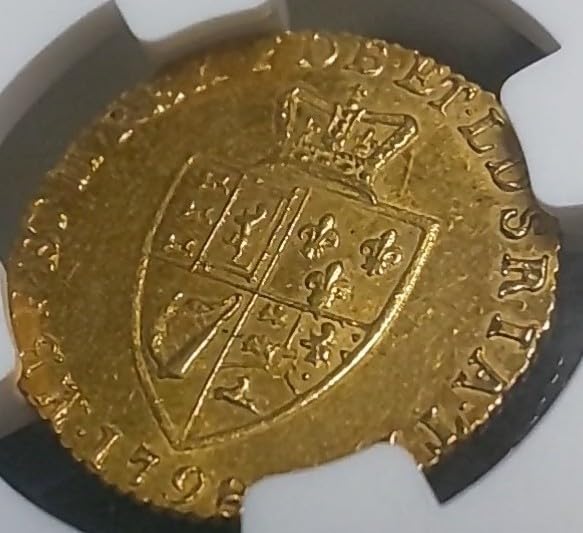 【高鑑定】1798年 イギリス ジョージ3世 ギニー 金貨 MS63 Amazon.co.jp: 準最高鑑定1798 ジョージ3世 ハーフギニー金貨 NGC MS63