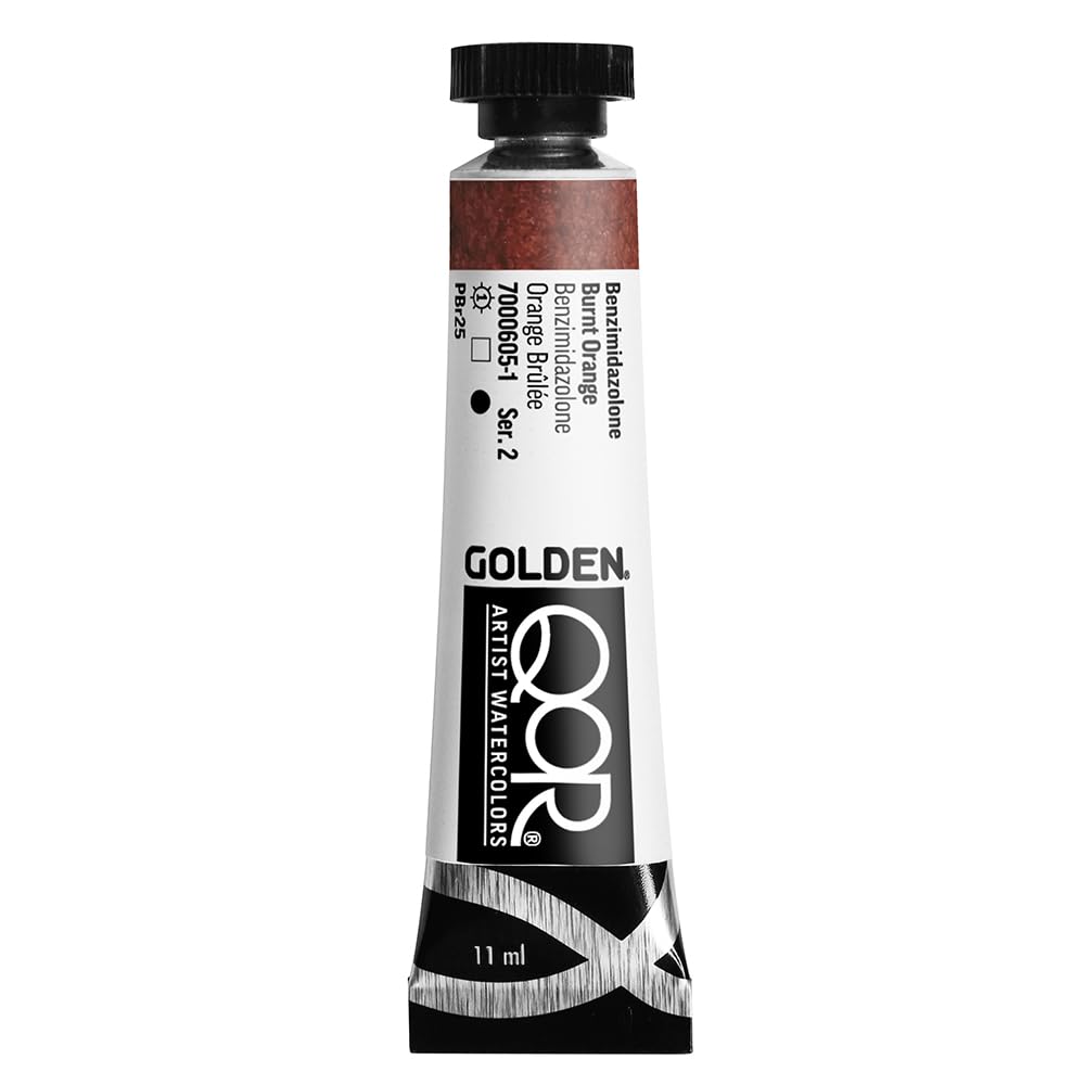 Golden : Qor : Watercolour Paint : 11ml : Benzimidazolone Burnt Orange