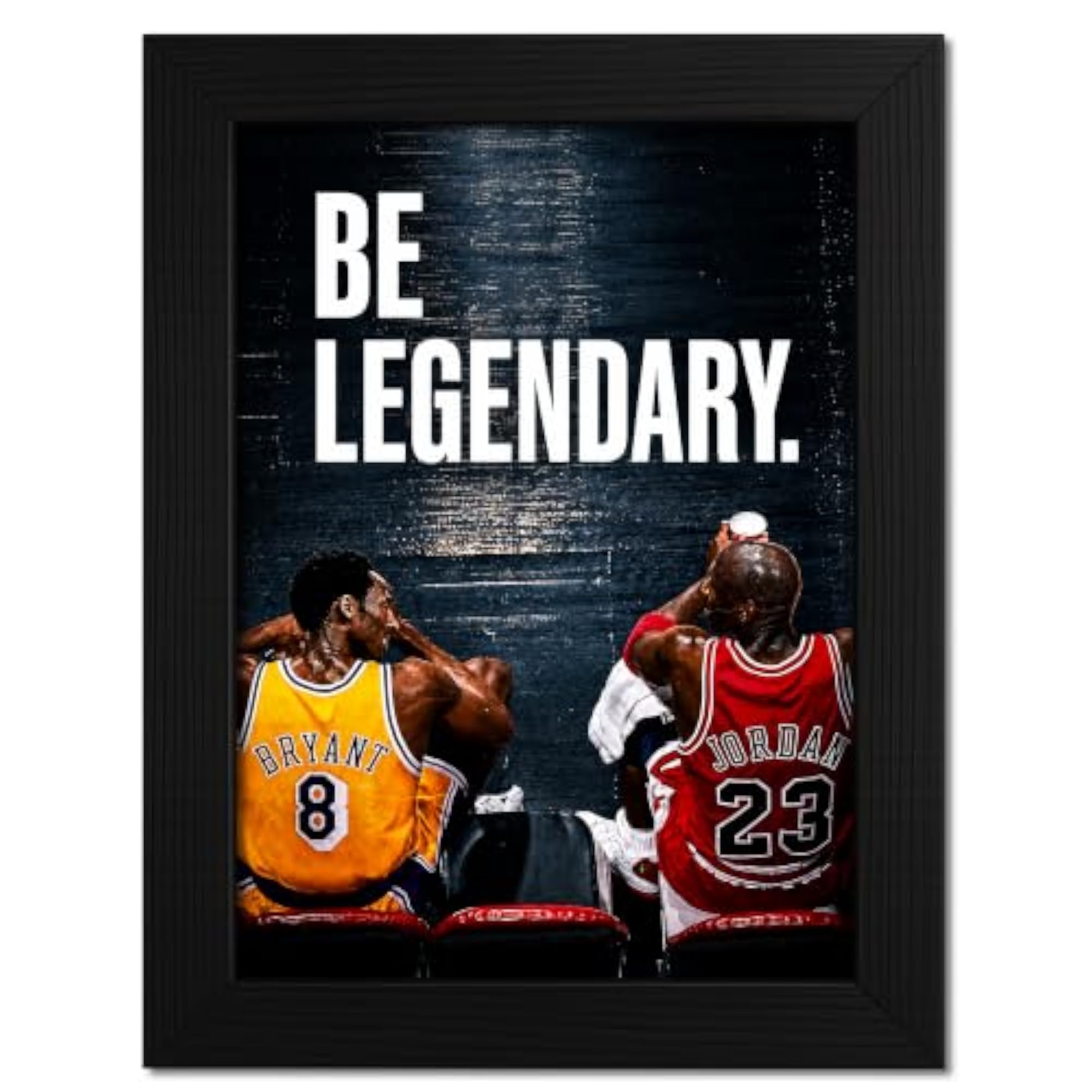Michael Jordan Kobe Bryant Motivational Poster for Room Decor
