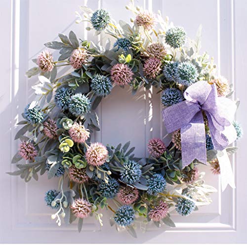 Couronnes de Noël déco pour mariage et porte d'entrée romantique en fausses fleurs