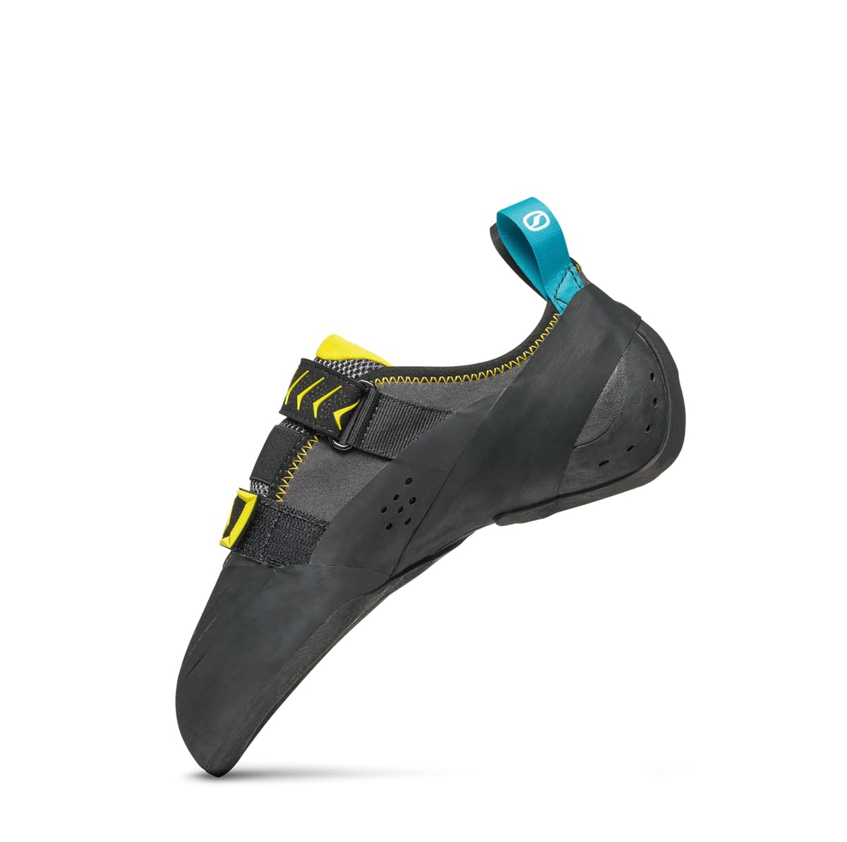 SCARPA Vapor V Rock Climbing & Bouldering Shoes - Smoke/Yellow - 8.5 Men/9.5 Women