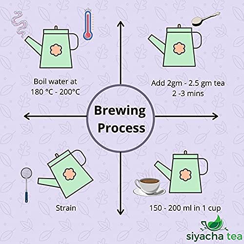Image of Siyacha Tea Ayurvedic Bed Time Herbal Infusion, 1 KG, A Beverage For Peaceful Sleep, Stress Relief Caffeine Free Tisane, Loose Leaf Blend, Makes 500 Cups (approx)