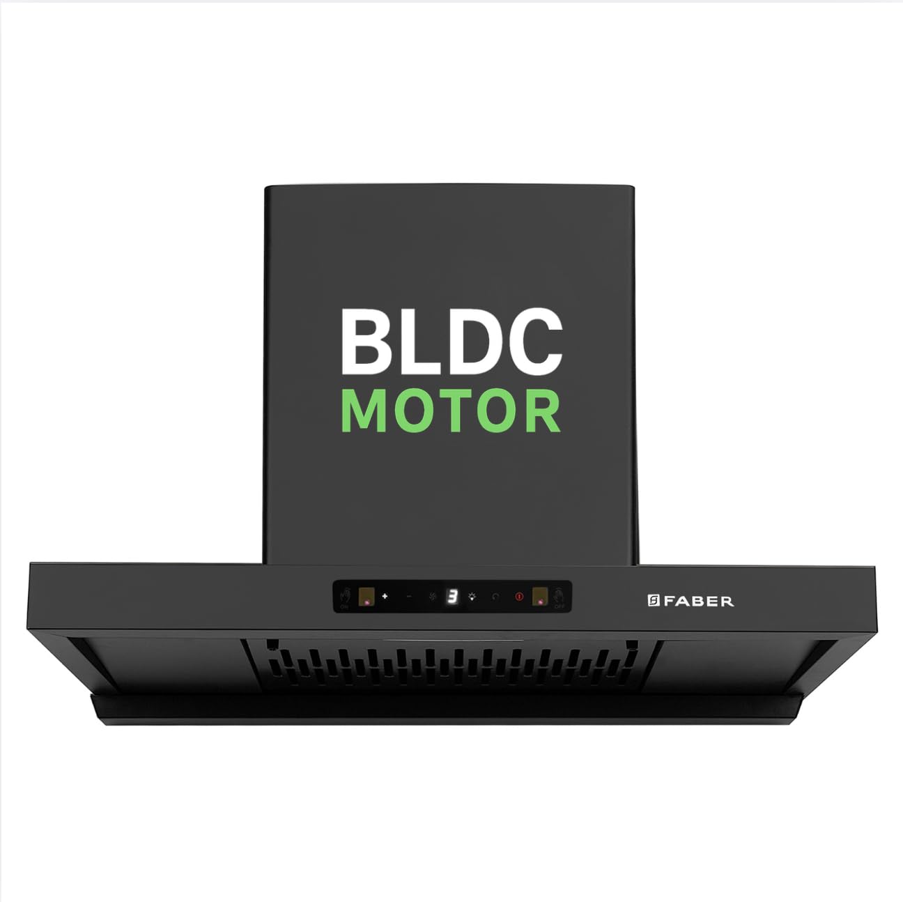 Faber Atom 75cm 1500m³/hr BLDC Autoclean Filterless T-Shape Chimney|Built In Oil Collector|Touch & Gesture Control|8Yr Motor,2Yr Comprehensive Warranty by Faber | Hood ATOM BLDC TC FL HC SC BK IN 75-image-2