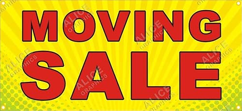 Letrero de venta móvil de 22 x 48 pulgadas (diseño #3), cambio de texto existente disponible (opcional)