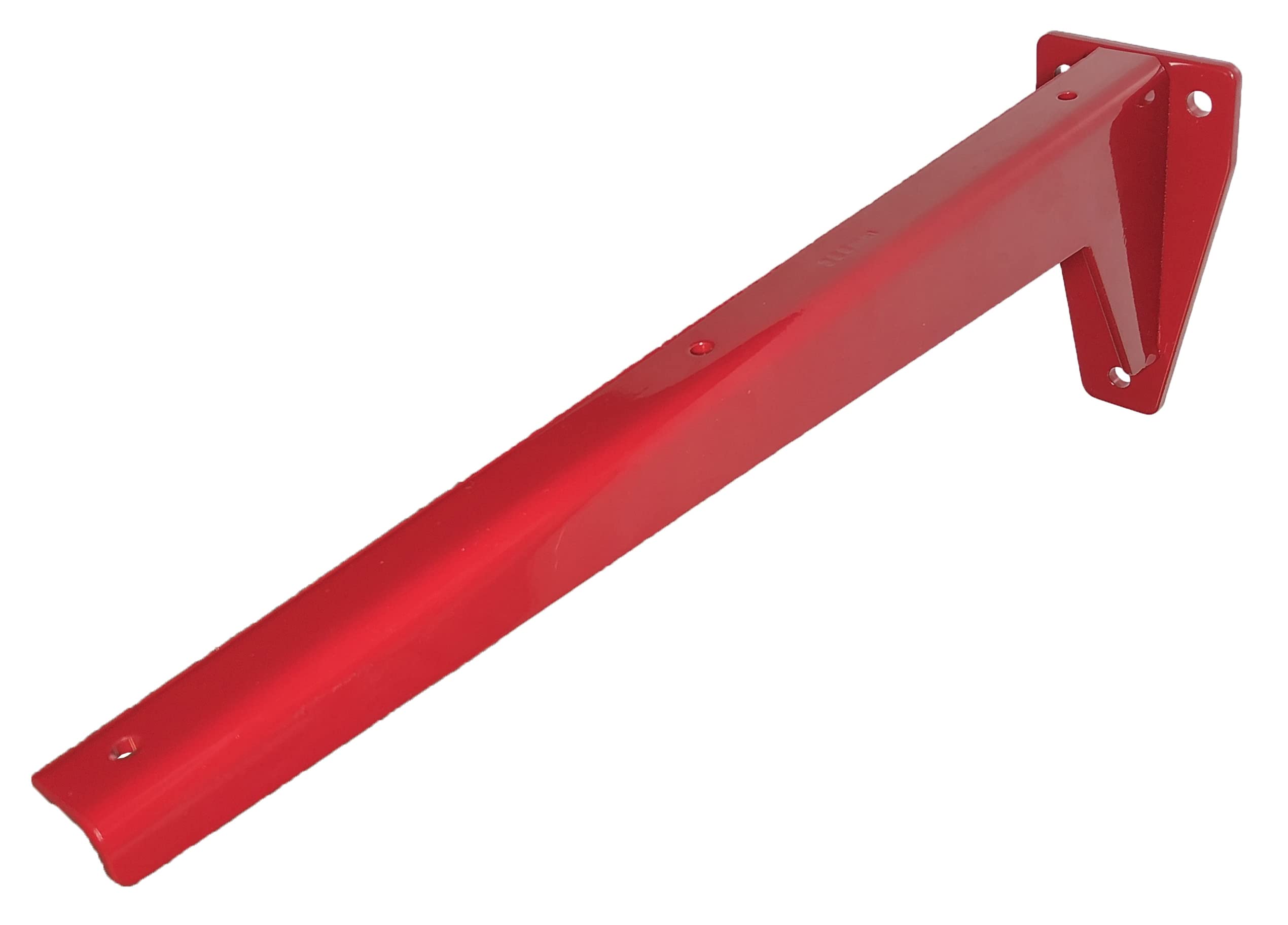 Support étagère rouge en L pour aménager un garage ou un atelier