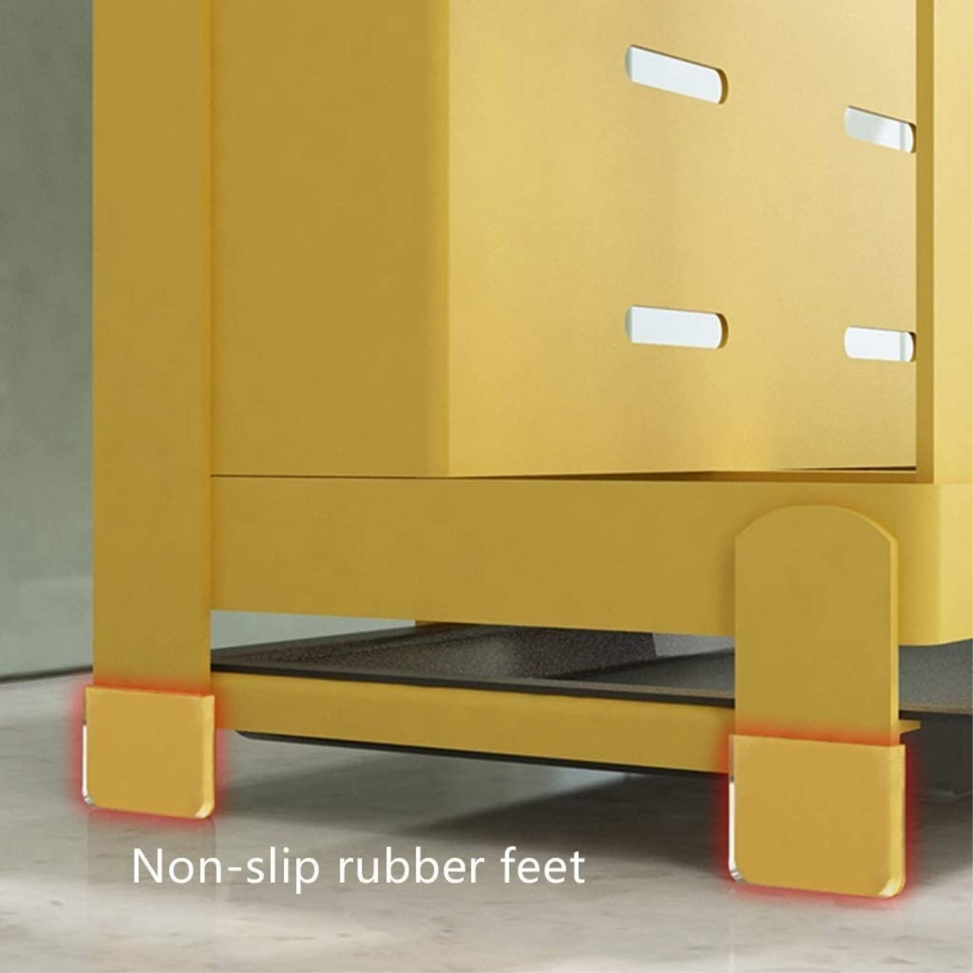 Stojak Kuchenny na Noże Bez Noży, Metalowy Blok Noża Uchwyt Do Przechowywania Noży Organizator Deska Krojenia Stojak Pokrywa Akcesoria Kuchenne Knife Block(Yellow)