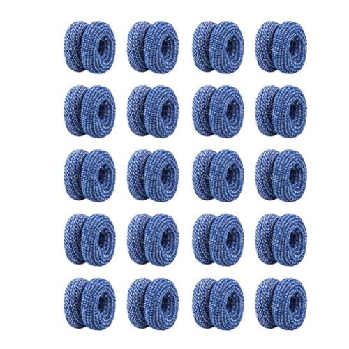 Quystetes 20 vendas tubulares para dedos, suaves, resistentes, transpirables, ajustadas, fijas y envueltas, color azul, fáciles de usar