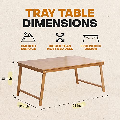 Tray Table For Bed Or Chair To Eat| Lap Desk With Legs | Low Table For Sitting On The Floor | Folding Table #TOP3