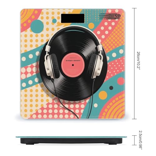 Báscula Digital Vintage con Vidrio Templado para Baño miniatura 2