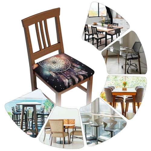 Housse de chaise amovible lot de 6 pour rénover vos sièges usés sans changer de mobilier - 8
